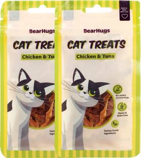 BearHugs BearHugs Chicken & Tuna Non Veg Cat Treats - 35gm Tuna Cat Chew