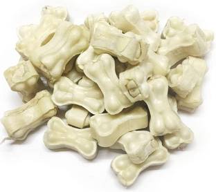 Pet Clue Dog Pet Food 2 Inch Pack of 10 Calcium Treat Bone & Twisted Chicken Dog Chew Chicken Dog Chew