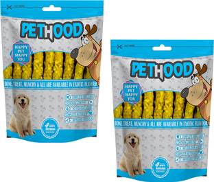 PET HOOD Dog Chew Chicken Stick 450 g + 450 g (Pack of 2), Stick for Dogs, Dog Snacks Chicken Dog Chew