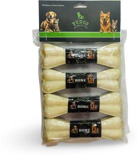 FUDOS Bones Rawhide Chews for Dogs of All Size Puppy Food ( 5 Inch 1 Piece) Dog & Cat Chew