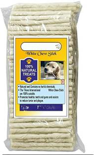 PSK PET MART Dog Rawhide White Twisted Treat Stick Fresh 1 kg (Pack of 1) Beef Dog Chew