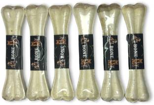 FUDOS Bones Rawhide Chews for Dogs of All Size Puppy Food ( 4 Inch 2 Piece) Dog & Cat Chew