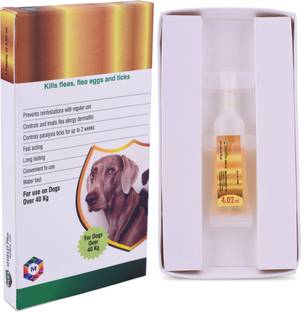 Medfly Spot On Solution for Ticks and Fleas -Dog Over 40kg 4.2 ml Pet Coat Cleanser