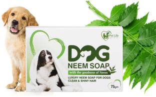 Pet Life Dog Neem Soap For Cleans Dirt, Dust For Labrador Retriever Dog | Healthy Hair - 75 ml Pet Coat Cleanser