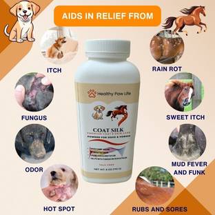 Healthy Paw Life Coat Silk Talc free Anti itch Powder 170 ml Pet Coat Cleanser