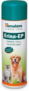 HIMALAYA Erina EP Powder | Improves Skin Health I Controls Ticks & Fleas I Herb Enriched 150 ml Pet Coat Cleanser