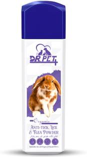DR PET PLUS Anti-Tick, Lice & Flea Powder For Small Pet | Flea Repellent Powder For Rabbit 100 ml Pet Coat Cleanser
