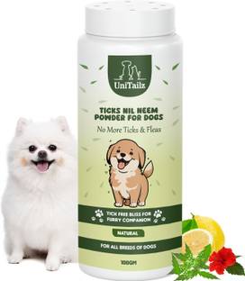 Unitailz Unitailz Flea & Ticks Neem Dog Powder For Pomeranian Dog & Puppy | Anti-Itching, 100 ml Pet Coat Cleanser