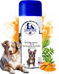 THE PET MOM 2-in-1 Antifungal & Anti-Itching Dog Powder |Itchy, Irritation, Fungal Infection 100 ml Pet Coat Cleanser