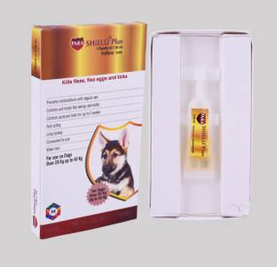 parashield plus Spot On Solution for Ticks and Fleas - Dog up to 20 to 40 kg 2.58 ml Pet Coat Cleanser