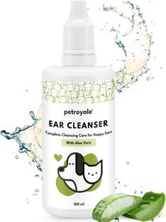 Pet Royale Ear Cleaner for Dogs & Cats Effective & Formula, Remove Dirt, Excess Wax, Mites 100 ml Pet Ear Cleanser