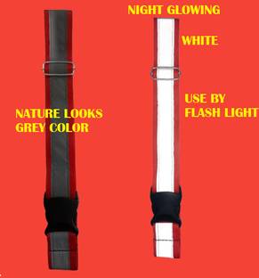 Yucky Yucky cow reflective belt cow radium belt pack 5 Red Adjustable Free Size Plain Cow Collar Charm