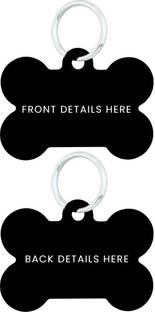 MACOS Bone Shape Pet Tag Embellished Dog Collar Charm
