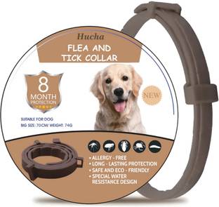 HUCHA Flea & Tick Collar | Tick Remover Collar for Plain Dog & Cat Collar Charm