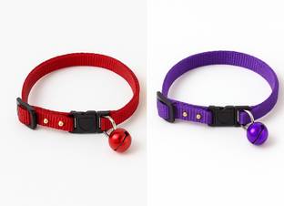 KYC Pack of 2 - Cat and Dog Breakaway Beads Collars With Bell Cat Collar Charm