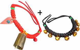 MsKESHAV COMBO PACK OF 2 COW MALA FROM ROUND POLYESTER FOR COW AND BUFFALO Bell Cow Collar Charm