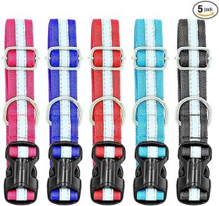BLESSING PET PRODUCT 10 pcs dog reflective collar and safety collar High Reflection at night Plain Dog & Cat Collar Charm