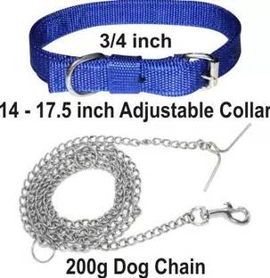 Sip Imported Best High Quality Dog Collar+Steel Chain Dog Collar&Chain(Small/Medium) Bell Dog & Cat Collar Charm
