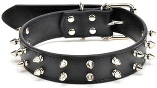 Pet Guard Dog Neck Spike Collar Belts Studded PU Leather Durable Embellished Dog & Cat Collar Charm