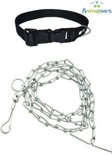 animoxkart Animoxkart Dog & Cat Neck Belt PVC Collar and Chain Steel, Small . Dog & Cat Collar & Chain