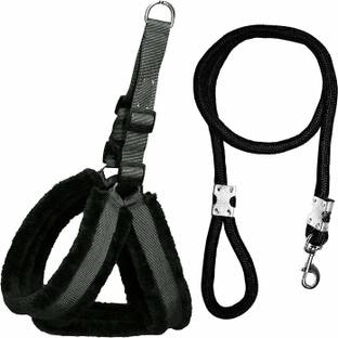 Smart Doggie Choke Free and Pulling Free Padded Easy Control Adjustable Dog Harness & Leash