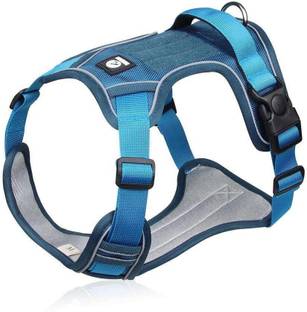 Subaka No Pull Dog Harness with Safety Reflective Strip Quick Release Buckle Adjustable Dog Reflective and LED Harness