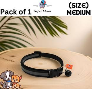 SUPER Reflective Collar For Cat Puppies and rabbits with bell Dog & Cat Show Collar