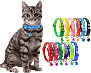 Paaltu 3Pcs Cat & Puppy Collars with Bell ,Adjustable to Fit All Small Pets Dog & Cat Everyday Collar