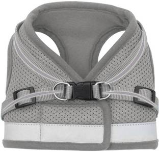 कुबेर इंडस्ट्रीज़ Reflective Dog Harness With Adjustable Leash|XL Size|Quick Release Buckles|Grey हार्नेस और पट्टा