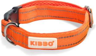 KIBBO Premium Reflective Padded Dog Collar With Soft Mesh Padding (Pack of 1) Flexible Dog Everyday Collar