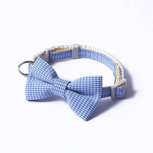 PSK PET MART Checkred Bow Tie-01 Dog & Cat Everyday Collar