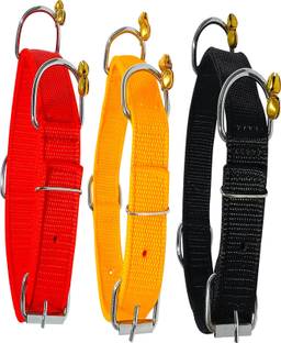 WROSHLER ADJUSTABLE NYLON 1/2 INCH PUPPY DOGS & CATS COLLAR {SET OF 3} Dog & Cat Everyday Collar