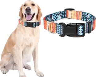 PALAY Adjustable Soft Bohemia StylePet Collars Dog Belt For Medium Large Dog Everyday Collar