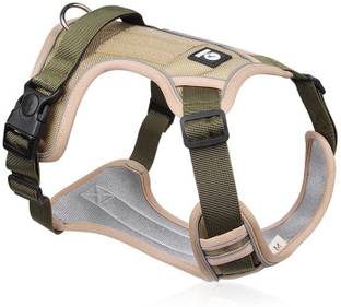 Subaka No Pull Dog Harness with Safety Reflective Strip Quick Release Buckle Adjustable Dog Reflective and LED Harness
