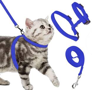 Buraq Basic Full Body Cat Harness with Leash Set for Walking Cat Buckle Harness