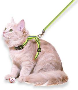 Buraq Reflective Cat Harness with Leash Set for Walking , Escape Proof Cat Harness & Leash