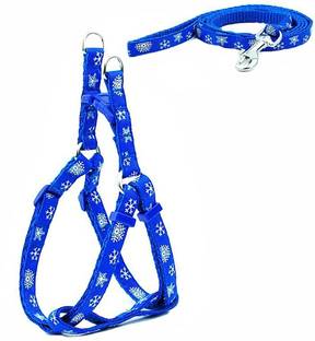 Sip 1 pcs 15 mm Paw Print Leash and Harness Set for Small ,Medium Puppy Dog & Cat Harness & Leash