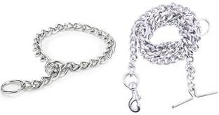 chullbull pet products Chullbull Small 10No.Chain+ Small ChokeChain 160 cm Dog Chain Leash