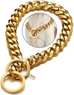 Regiis Dog Gold Chain for Dog ( 24 Inches ) Dog Choke Chain Collar