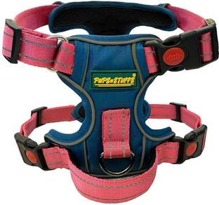 PUPS N STUFFS Dog Harness Adjustable Safe & Comfortable Walk (Chest 18"To-24"&)(Neck15"To-19") Dog Safety Harness