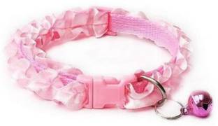 DRK Shop Mart Puppy,cat,Rabbit,Goat Collar breakaway with bell soft adjust with Frill design Cat Break Away Collar