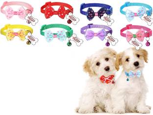 Cozy Puppies Cat Pet Bowknot Cute Bow Tie Bell Adjustable Puppy Kitten Necktie Collar Dog & Cat Everyday Collar