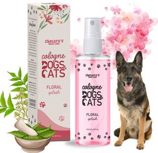Chelsea Cologne Dog Perfume Spray For German Shepherd Dog | Pet Deodorizer | Shine Coat, Long Lasting Fragrance with Floral Splash Spray | Maintain Overall Hygiene, Cologne