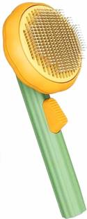 Shashi Store Self Cleaning Dog Comb & Cat Comb Plain/ Bristle Brushes for  Dog & Cat