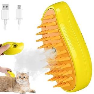TrendKart Cat Steam Brush - 3 In1 Steamy Cat Brush - Steamer Brush for Cat -Cat Hair Brush Slicker Brushes for  Dog & Cat