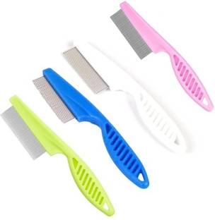 THE DDS STORE Flea Comb Pet Cat Dog Lice Comb Nit Remover Grooming Brush Tools Treatment 1pc Basic Comb for  Dog