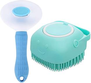 TrendKart Dog Hair Brush Combo - Pet Hair Brush Combo - Dog Bath Brush Combo Slicker Brushes for  Dog & Cat