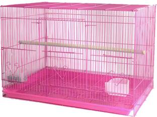 Animaux "1.25 Feet Pink Bird Cage for Lovebirds, Cockatiels, and Other Small Birds" Bird House