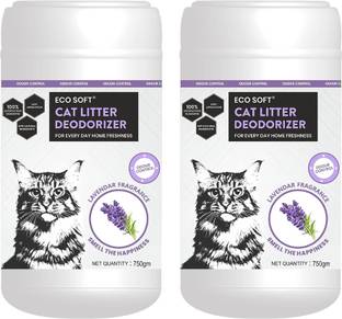 ECOSOFT Cat Litter Deodorizer - Lavender -Controls Odour, Pet Urine Smell remover Deodorizer