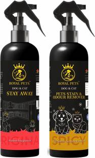Royal Pets Stay Away Spray with Stain and odour Remover for Dog and Cat, Pet Odour Eliminator Deodorizer